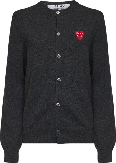 Comme des Garçons Play Dame Strikkevarer Grå XL,