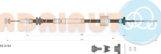Clutchkabel ADRIAUTO 55.0164 Clutchkabel ADRIAUTO 55.0164