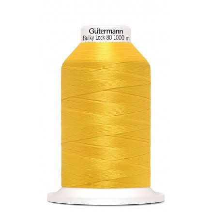 Gütermann Bulky Lock 80 Sytråd Polyester Gul 417 1000m
