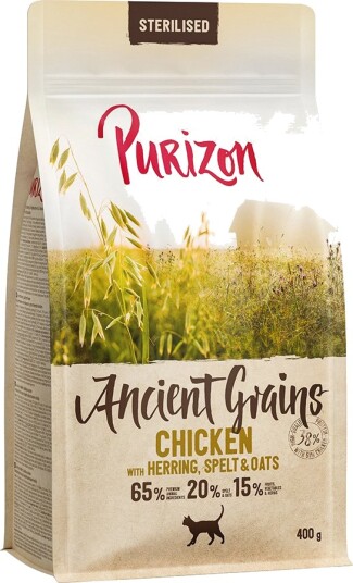 Purizon Adult Sterilised Tørrfôr Kylling Fisk & Urkorn 400g