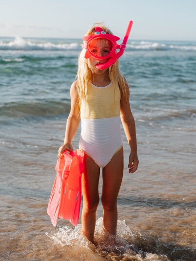 Snorkelsett SUNNYLiFE Melody the Mermaid rosa barn liten