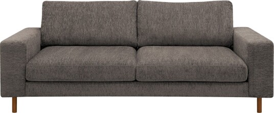 Scandi dyp 3 seters sofa i chenille Svart