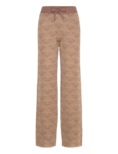 Scotch & Soda Monogram Jacquard Knitted Trousers - Brown - XS Scotch & Soda Monogram Jacquard Knitted Trousers - Brown - XS