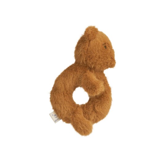 Liewood Romain bear rattle golden caramel