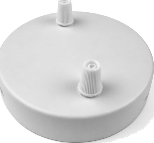 Ledlife Baldakin i hvit Ø12cm høyde 2,5cm 2 hull takrosett