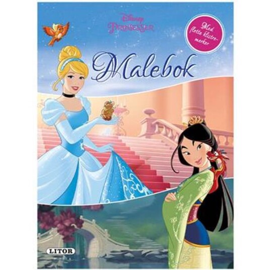 Egmont Kids Media Nordic As Disney Prinsesser Malebok med Klistremerker