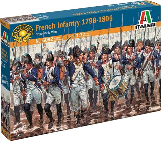 Italeri Napoleonskrigene Fransk Infanteri 1:72 Figursett Italeri Napoleonskrigene Fransk Infanteri 1:72 Figursett