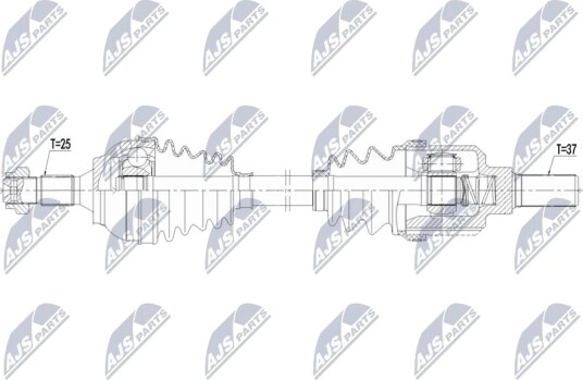 NTY NPW CT 151 Drivaksel NTY NPW CT 151 Drivaksel