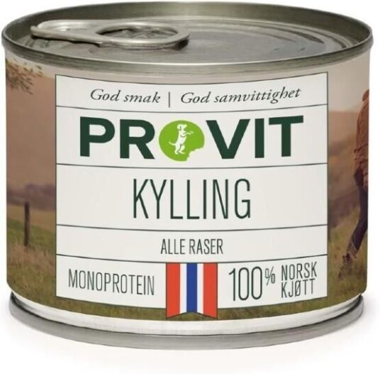 Provit Våtfôr Kylling 800 g - Singelprotein til hund