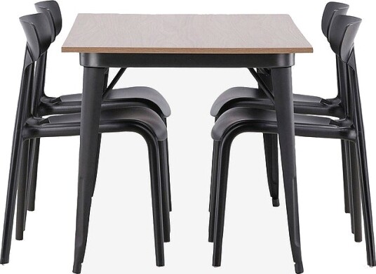 Venture Home Spisegruppe Tempe med 4 stk stoler Ursholmen Brun Venture Home Spisegruppe Tempe med 4 stk stoler Ursholmen Brun