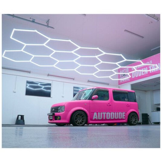 Dr Dirt Garasjebelysning Hexagon Garage Sky Gen2 17 Grid System 290 x 620 cm