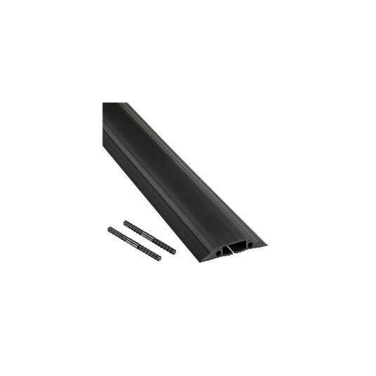 D line Kabelkanal Gulv PVC Pro Sort 1,8m