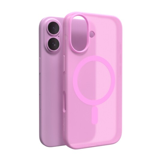 Puro iPhone 16 Mobildeksel Daylight Rosa Semi-Gjennomsiktig