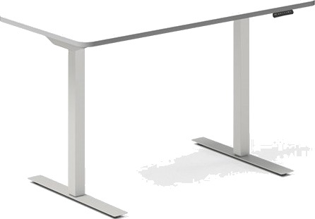 Hæve Sænkebord Dna Hvid 1800X800mm 2 Ben/Alugrå