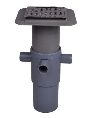 Wavin 110 mm Plast Gulvsluk med Top