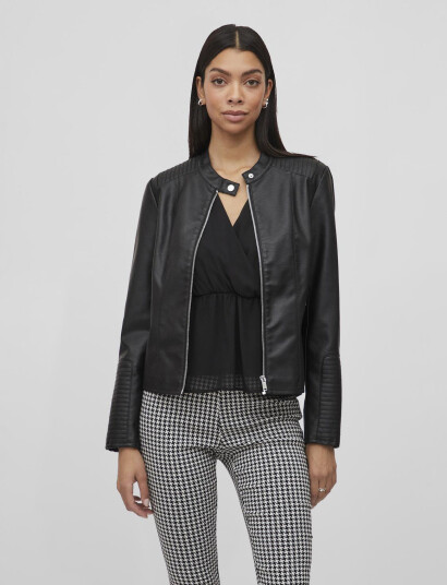 Vila Viblue Coated Jacket- Noos Black 44
