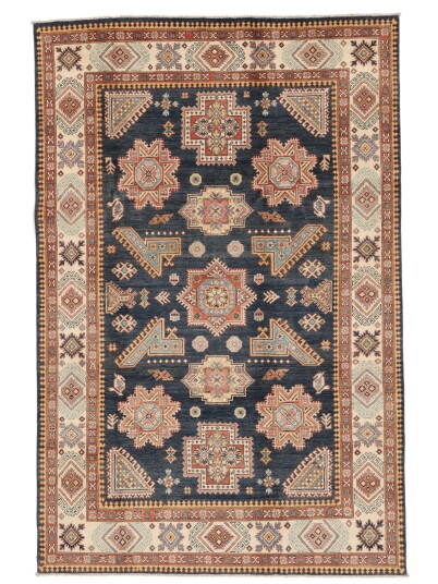 Håndknyttet. Opphav: Afghanistan Kazak Fine Teppe 198x298