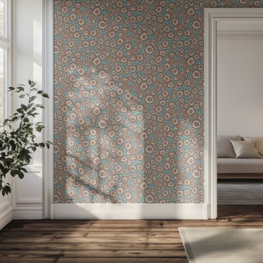 Tapet Blomstermønster Tapet Blomstermønster