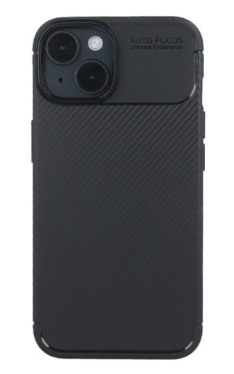 Svart bakdeksel til iPhone 15 - karbonfiber