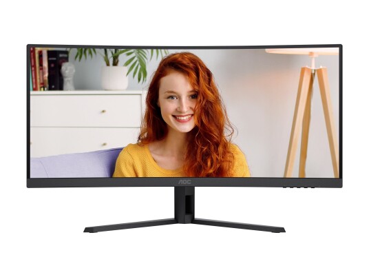 AOC 34" CU34B3E Curved PC Skjerm 3440x1440 120Hz HDR AOC 34" CU34B3E Curved PC Skjerm 3440x1440 120Hz HDR