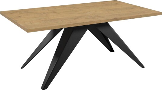 Vento Spisebord 240 cm - Svart/Beige