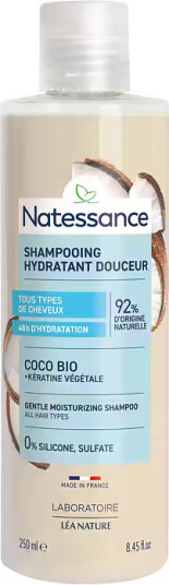 Natessance Gentle Moisturizing Shampoo Coconut & Plant Keratin 250 ml