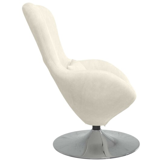 Eggstol Krem 63 x 73 x 90 cm Fløyel