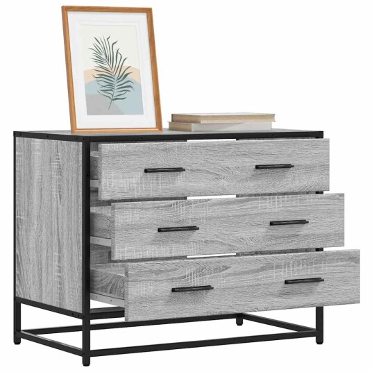  Kommode grå sonoma 70x41x56 cm konstruert tre 8721102841361