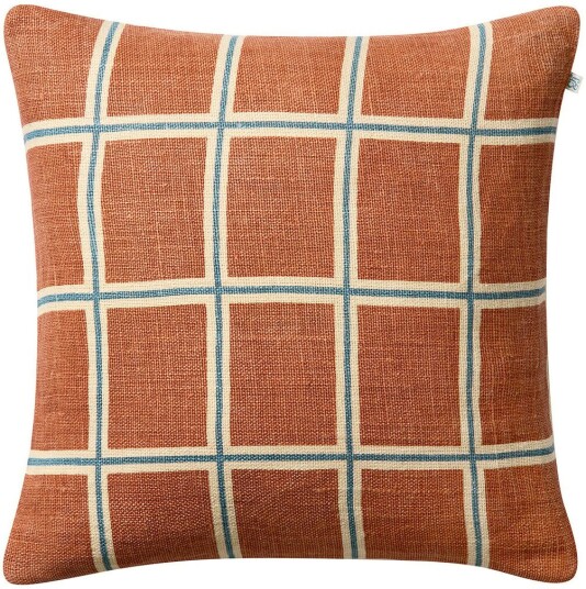 Chhatwal & Jonsson Raha putetrekk 50x50 cm Apricot orange heaven blue