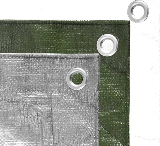 Presenning 180 g/m² 3x4 m grå HDPE Presenning 180 g/m² 3x4 m grå HDPE
