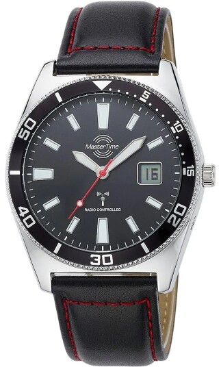Master Time Herreklokke MTGA 10860 21L Classic Sort/Lær Ø42 mm