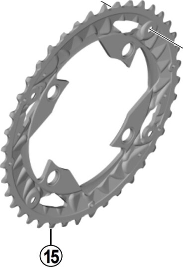 Shimano SLX Drev 40T Ø96mm