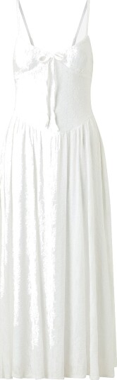 Gina Tricot Maxikjole Floral Corset Midi Hvit