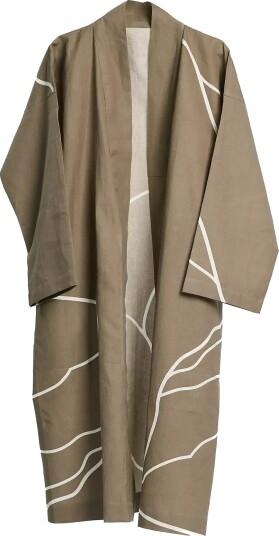 The Organic Company Reconnect Bathrobe   Khaki green   M/L