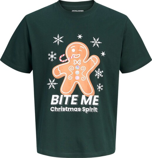 Jack & Jones T-skjorte Jjxmas Fun Tee Crew Neck Grønn 16 år (176)