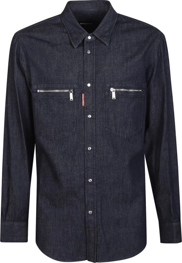 Dsquared2 Herre Skjorter Blå M,