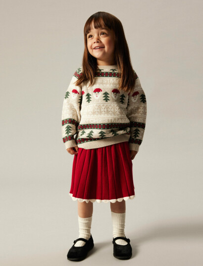 name it Nmfralbo Knit Skirt Red 86