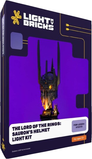 Light My Bricks Lord of the Rings Sauron's Helmet Lyssett 11373 Light My Bricks Lord of the Rings Sauron's Helmet Lyssett 11373