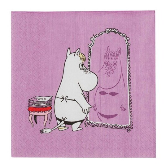 MoominArabia Mummi serviett 33x33 cm 20 stk Snorkfrøken lilla MoominArabia Mummi serviett 33x33 cm 20 stk Snorkfrøken lilla