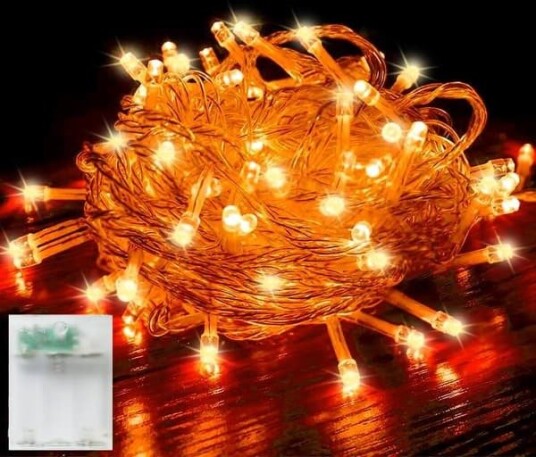Halloween LED-Lysslynge Oransje 3 m 20 LED