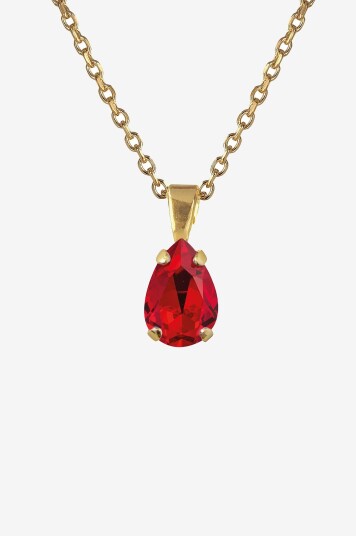 Caroline Svedbom Halskjede Petite Drop Necklace Gold Gull