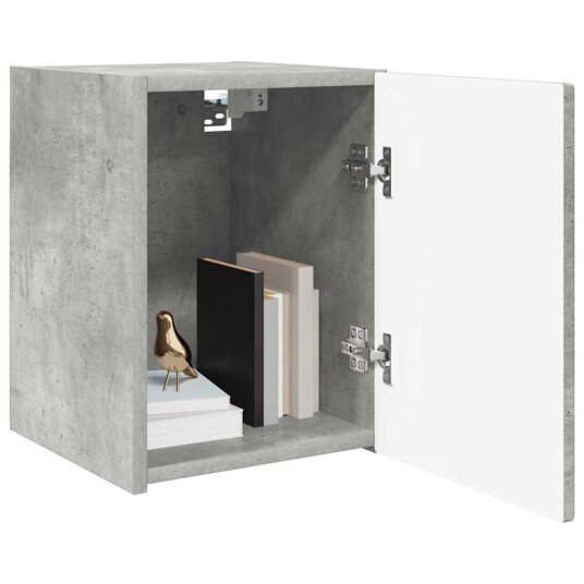 TV Veggskap 2 pcs Betong 30 x 31 x 40 cm Konstruert tre