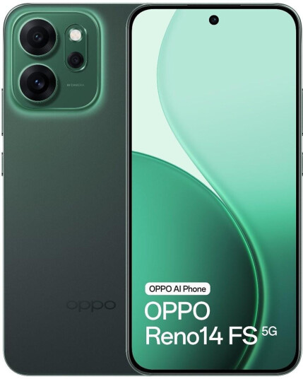 Oppo Reno14 FS 5G 12GB RAM 512GB Smarttelefon Smaragdgrønn