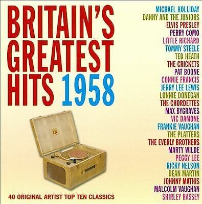 MediaTronixs Various Artists : Britiain’s Greatest Hits 1958 CD 2 discs (2013) Pre-Owned