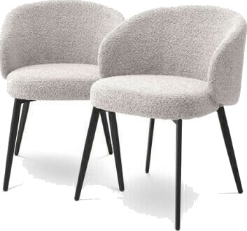 Lloyd lenestol bouclé grey 2 pk
