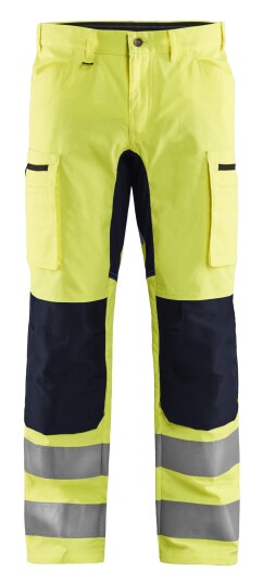 Blåkläder 158518113399D88 Synlighetsbukse med stretch, varselgul/svart Str. D88, Klær