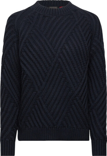 Musto W Marina High Crew Neck Knit - Navy - S Musto W Marina High Crew Neck Knit - Navy - S