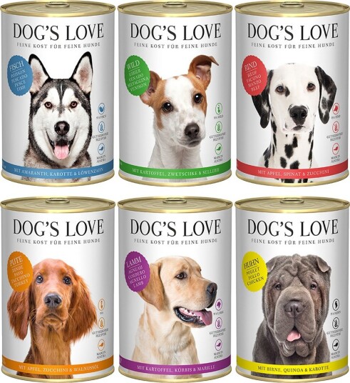 Dog´S Love Våtfôr Adult Mixpakke 6 Sorter 6 X 400 G