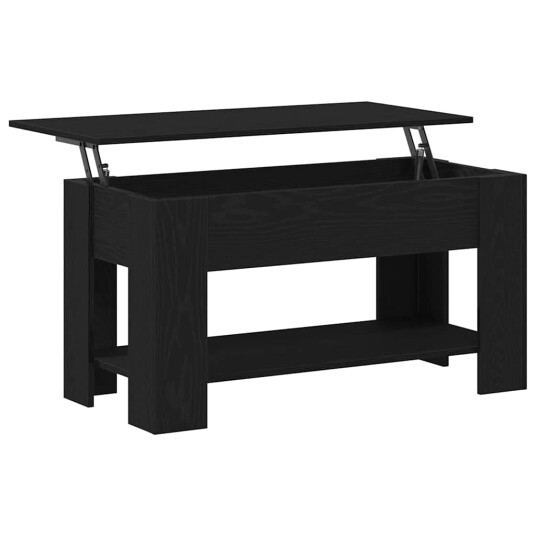 Svart Eik Kaffebord 101x49x52 cm Laget av Ingengjert Tre