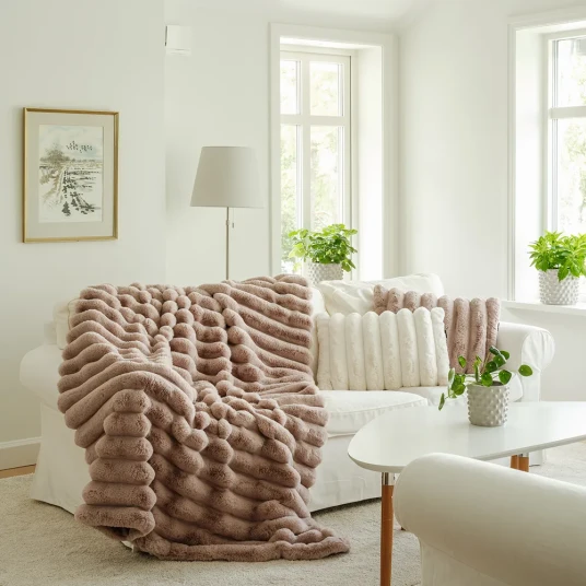 Skinnwille Liny Pute 40x60 cm Pale pink